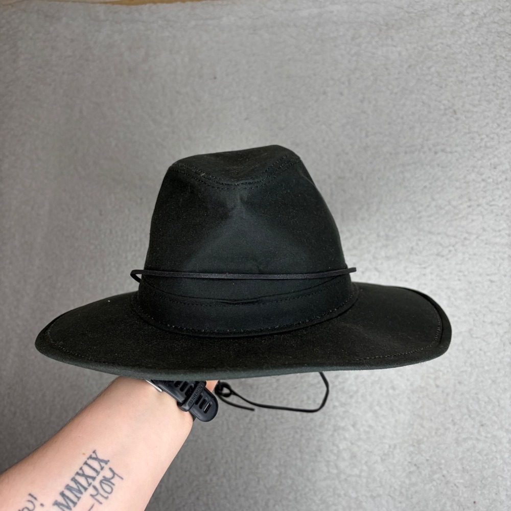 Vintage double j western usa made Hat Black Wide Brim Fedora Double J Western XL